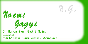 noemi gagyi business card